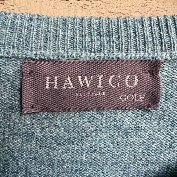 Hawico Scotland 100% Cashmere Golf Sweater Sage Green L – Chechessee Creek Club - Picture 2 of 9